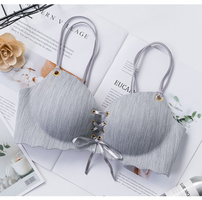 HIVOF-i uus terasest rõngasteta aluspesu ühes tükis õmblusteta eemaldatav nööriga rinnahoidja tüdrukutele, rihmaga aluspesu