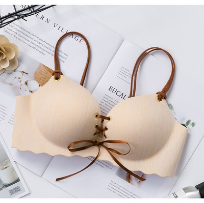 HIVOF-i uus terasest rõngasteta aluspesu ühes tükis õmblusteta eemaldatav nööriga rinnahoidja tüdrukutele, rihmaga aluspesu