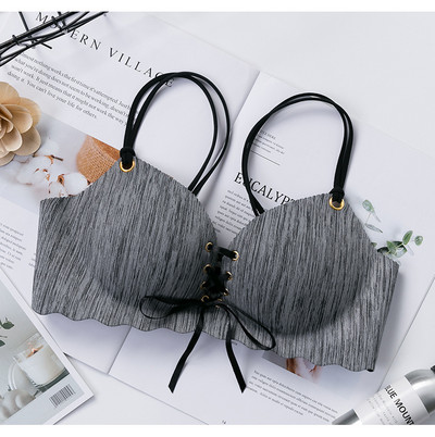 HIVOF-i uus terasest rõngasteta aluspesu ühes tükis õmblusteta eemaldatav nööriga rinnahoidja tüdrukutele, rihmaga aluspesu