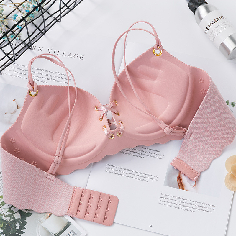 HIVOF-i uus terasest rõngasteta aluspesu ühes tükis õmblusteta eemaldatav nööriga rinnahoidja tüdrukutele, rihmaga aluspesu