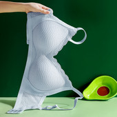 Čipkasto jednodijelno bešavno žensko donje rublje protiv spuštanja, nabrana fiksna košarica, bez čeličnog prstena, podesive naramenice, ženski grudnjak