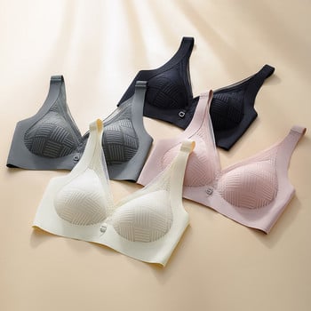 SofBeauForY New Semi Fixed Cup Sexy Lace Squares Дамско бельо Удобно без стоманен пръстен Сутиен за жени