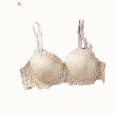 Σέξι κοριτσάκι δαντέλα 1/2 μισό φλιτζάνι μικρό στήθος που μαζεύει ρυθμιζόμενο σουτιέν μαθητικό σουτιέν δύο σειρών