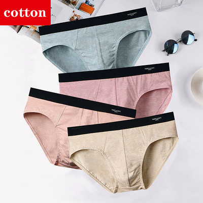 Σλιπ 4 τμχ Ανδρικά εσώρουχα Σέξι εσώρουχα ανδρικά εσώρουχα Βαμβακερά σώβρακα αναπνεύσιμα Cueca Calcinha Παρτίδες χονδρικής Δωρεάν αποστολή