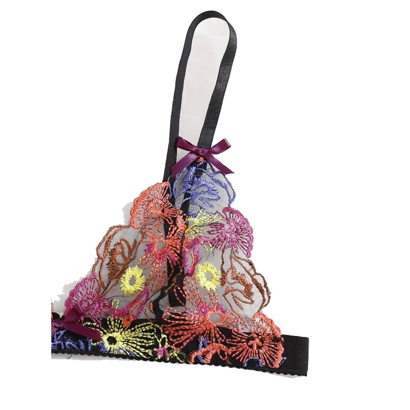 Costum de bikini translucid în trei puncte din dantelă pentru femei la modă de top Europa și Statele Unite ale Americii Noua lenjerie sexy