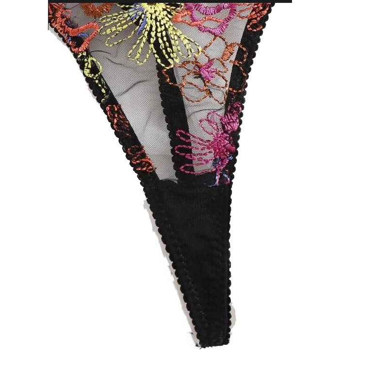 Costum de bikini translucid în trei puncte din dantelă pentru femei la modă de top Europa și Statele Unite ale Americii Noua lenjerie sexy