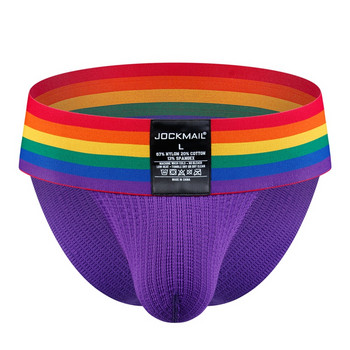 JOCKMAIL Секси мъжко бельо Мъжки бикини слипове Cueca Tanga Hombre долни гащи  Panties Calzoncillos Slip Wide Waistband