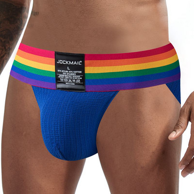 JOCKMAIL Lenjerie de corp sexy pentru bărbați Slip bikini pentru bărbați Cueca Tanga Hombre Chiloți Chiloți Calzoncillos Slip Wide Waist