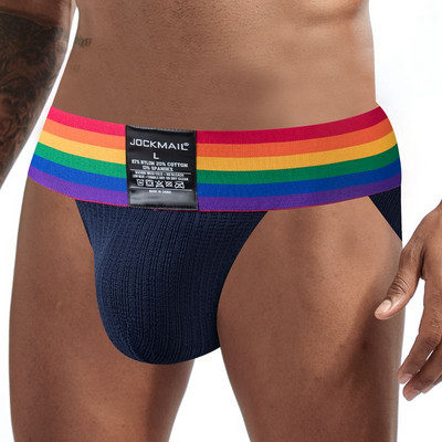 JOCKMAIL Lenjerie de corp sexy pentru bărbați Slip bikini pentru bărbați Cueca Tanga Hombre Chiloți Chiloți Calzoncillos Slip Wide Waist
