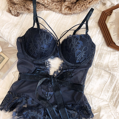 Wriufred Sexy δαντελένιο ολόσωμο εσώρουχο συγκεντρώνει το σετ ρύθμισης του μητρικού γάλακτος τύπου αντιχαλαρίσματος στηθόδεσμου προοπτικής διαμόρφωσης σώματος