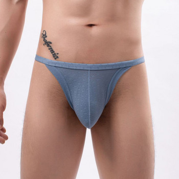 Мъжки слипове Секси ниска талия Buge Pouch T-Back G-String Шорти Прашки Бельо Cueca Tanga Ниска талия Jock Strap Високо качество