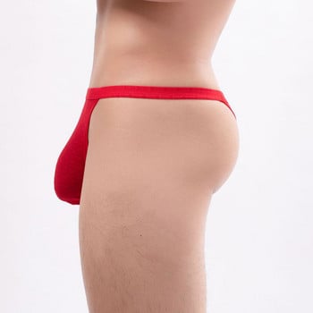 Мъжки слипове Секси ниска талия Buge Pouch T-Back G-String Шорти Прашки Бельо Cueca Tanga Ниска талия Jock Strap Високо качество