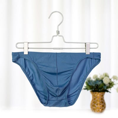 Aluspesu Meeste Seksikad õhukesed Meestepüksid Ice Silk U Kumerad Meestele Hingavad bikiinipüksid Madala vöökohaga aluspüksid Kiiresti kuivavad aluspüksid