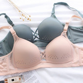 Seksi donje rublje Bešavni Push Up ženski grudnjak 3/4 šalice s rupom na košarici Udoban prozračni bežični grudnjak Grudnjak za djevojke Donje rublje