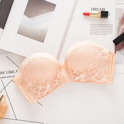 Γυναικείο αόρατο σουτιέν Σέξι δαντέλα Push Up Στράπλες Γυναικεία εσώρουχα Bralette Εσώρουχα χωρίς ζάντες