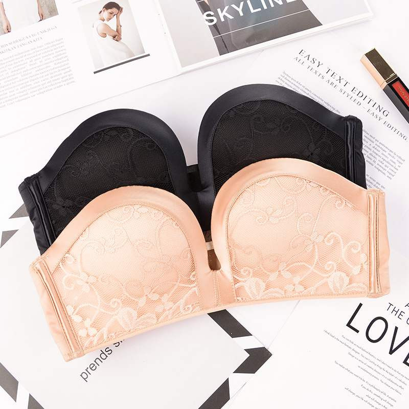 Γυναικείο αόρατο σουτιέν Σέξι δαντέλα Push Up Στράπλες Γυναικεία εσώρουχα Bralette Εσώρουχα χωρίς ζάντες