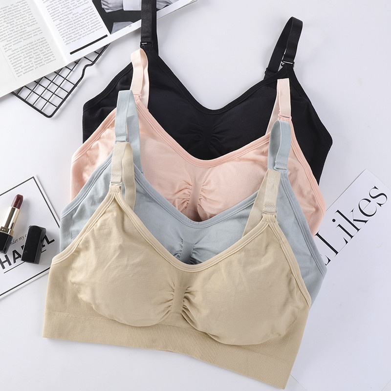 HIVOF σουτιέν θηλασμού χωρίς ραφή, άνετη συλλογή, αναπνεύσιμο, αποσπώμενο μαξιλαράκι στήθους, αθλητικά εσώρουχα χωρίς ατσάλι