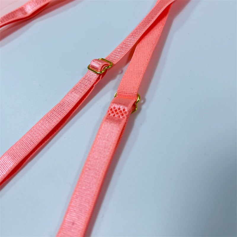 Νέο ροζ κεντημένο γυναικείο εσώρουχο Aduloty`s Σουτιέν με λεπτό διχτυωτό σετ στρινγκ με σέξι εσώρουχα