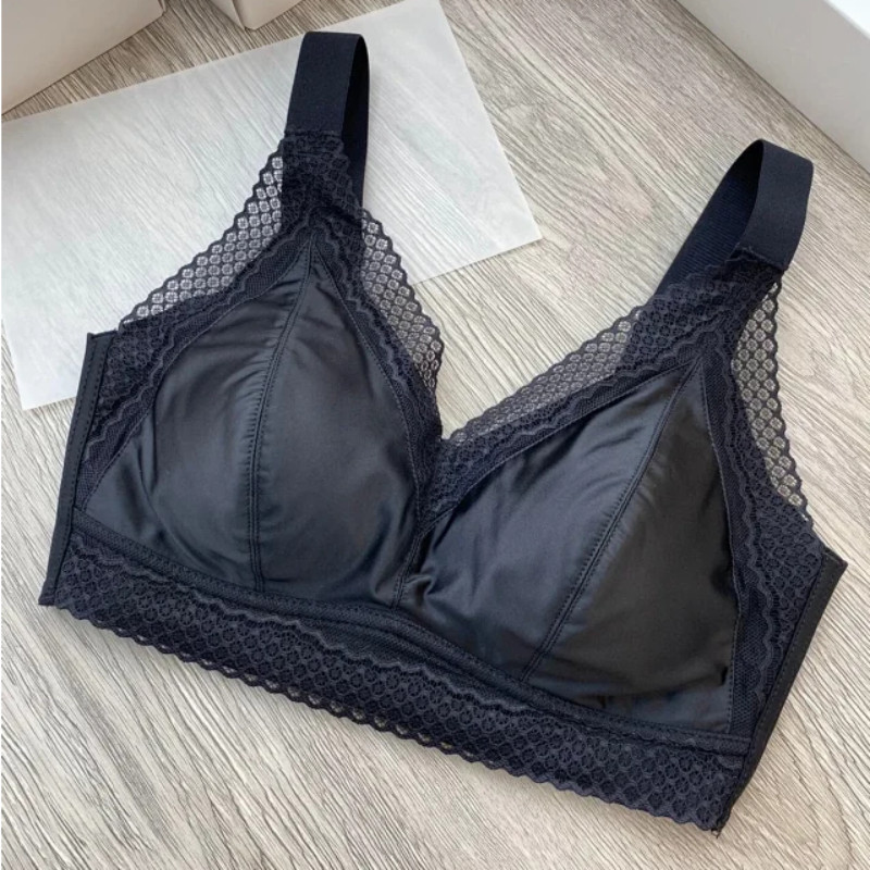 2022 nou satin dantela margine latex fără sudură roșu sutien fără inel de oțel lenjerie lenjerie confortabilă sutiene femei