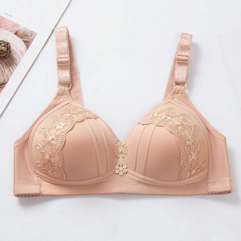 Nou Sutien fără fir Confort de mărime Plus Suport permeabil la aer Respirabil Căptușeală de înaltă calitate Sutien cu sârmă pentru femei