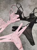 Novi push up grudnjak i komplet gaćica čipkani tanki perspektivni iskušenje ultratanki set seksi donjeg rublja velika veličina grudnjak sa žicama gaćice odijelo