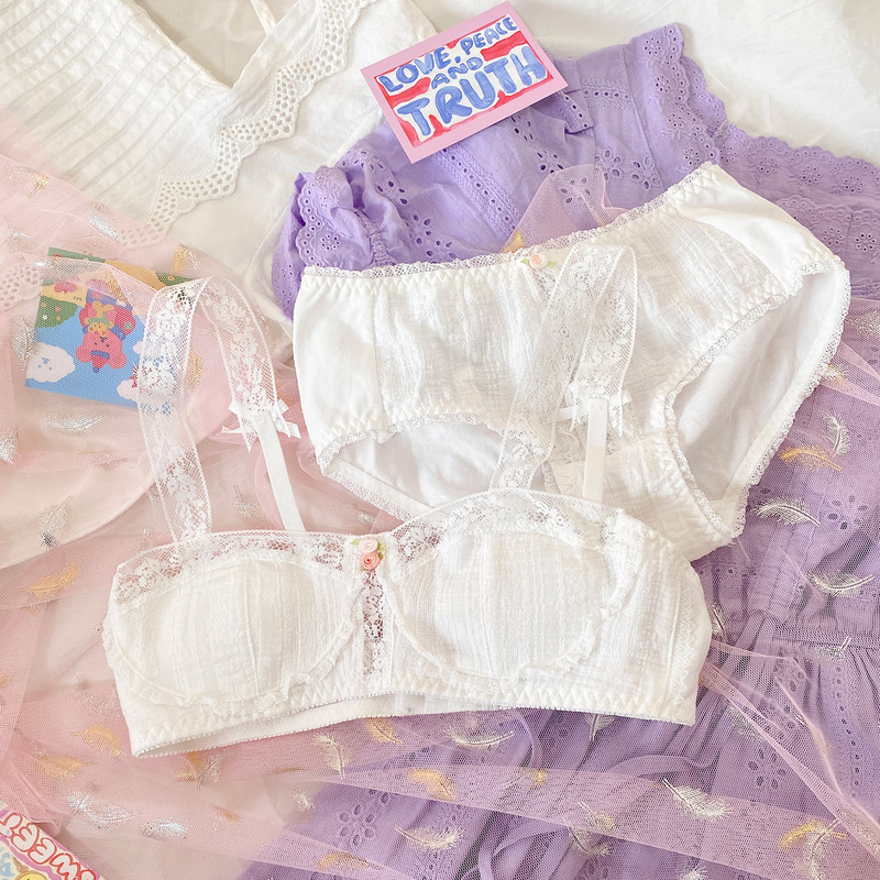 Chiloți loli japonezi fără cusături, cusături din panglică, cusături din satin, din bumbac, la mijlocul taliei, lenjerie de corp confortabilă, super zână, baraje bielizna