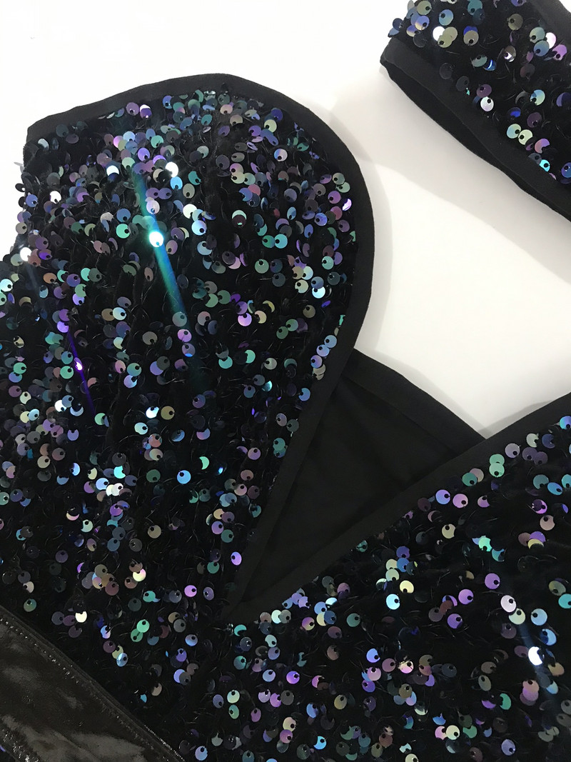 Πολύχρωμες πούλιες κορμάκι μπαρ νυχτερινό κέντρο γυναικών τραγουδίστρια χορεύτρια Σέξι Stage Wear Team DJ Jazz Dance Gogo Performance Στολή