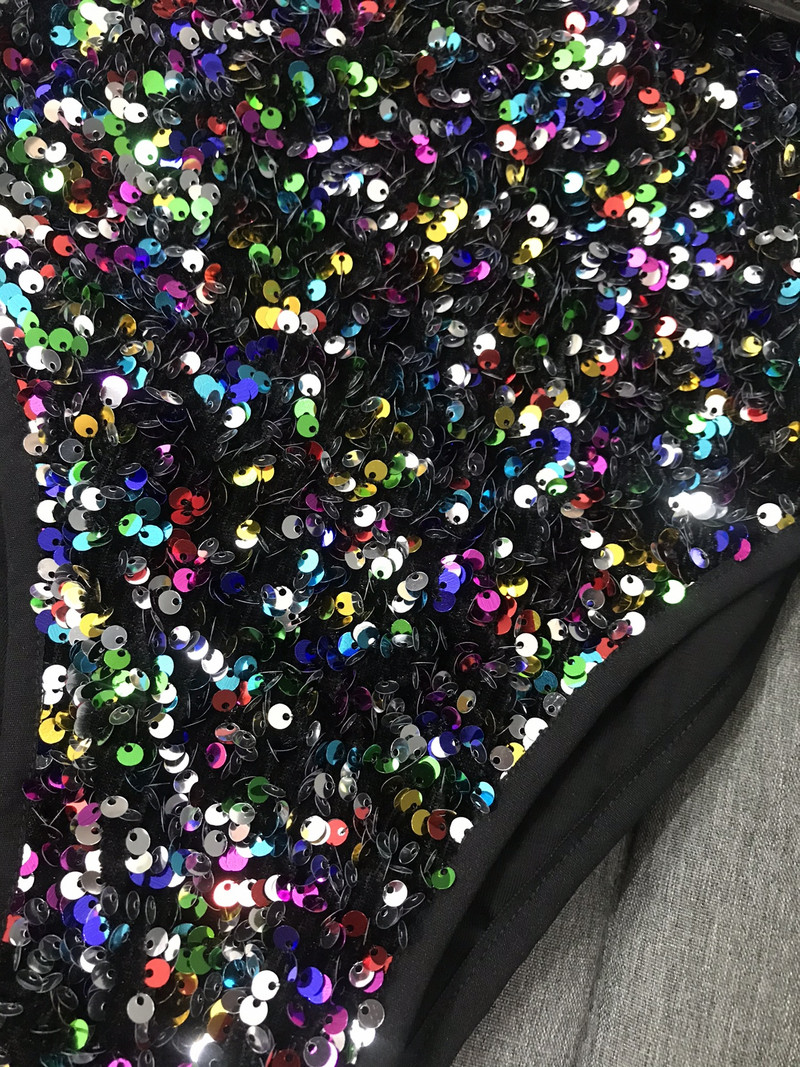 Πολύχρωμες πούλιες κορμάκι μπαρ νυχτερινό κέντρο γυναικών τραγουδίστρια χορεύτρια Σέξι Stage Wear Team DJ Jazz Dance Gogo Performance Στολή