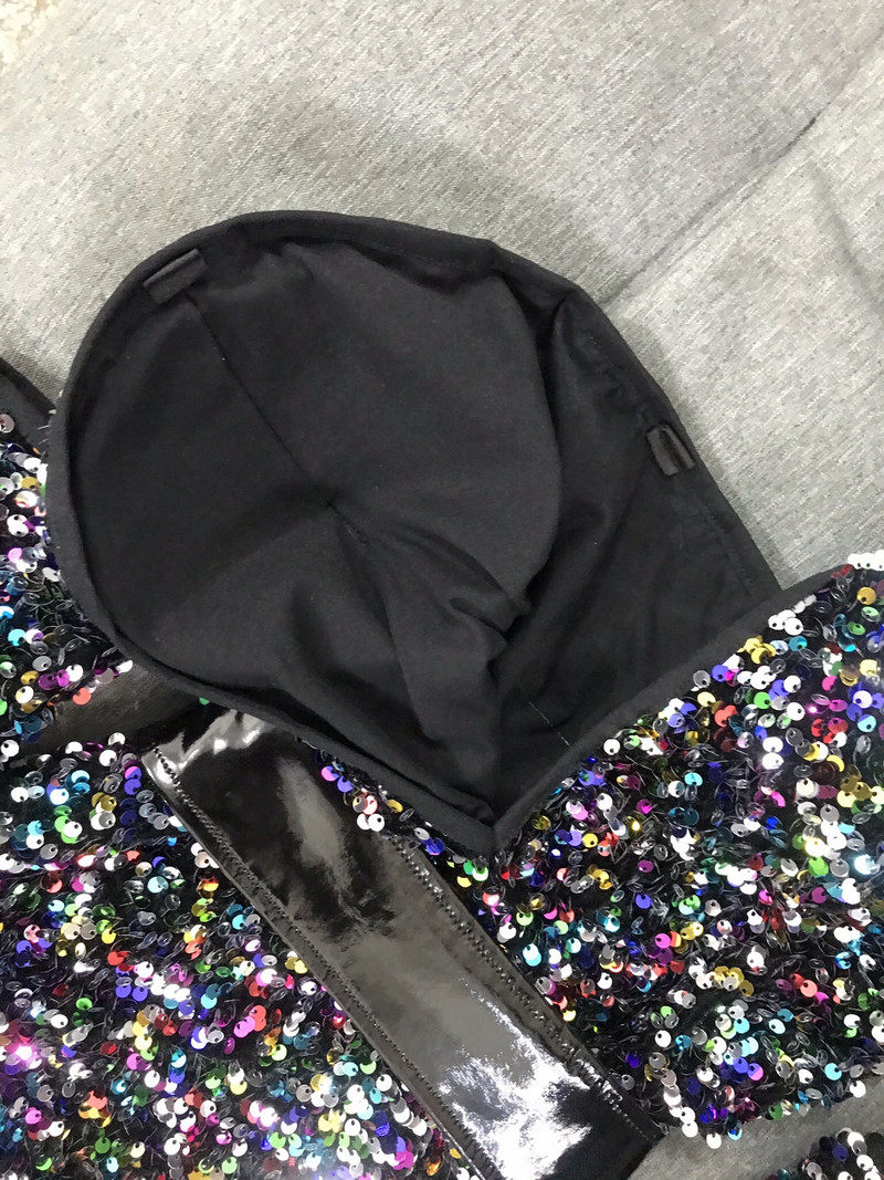 Πολύχρωμες πούλιες κορμάκι μπαρ νυχτερινό κέντρο γυναικών τραγουδίστρια χορεύτρια Σέξι Stage Wear Team DJ Jazz Dance Gogo Performance Στολή