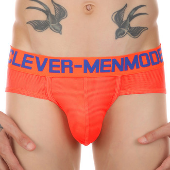 CLEVER-MENMODE Мъжки слипове Мрежесто бельо Sexy Man Ultra Thin Bulge Penis Pouch Долни гащи Cueca Hombre Slips Бельо Гащи