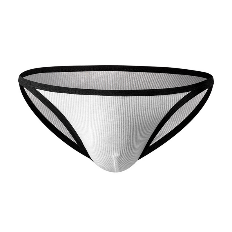 Sissy ανδρικό μπικίνι με κλωστή με κλωστή Modal Άνετα σέξι εσώρουχα U κυρτά σλιπ Χαμηλό εσώρουχο Cuecas Masculinas