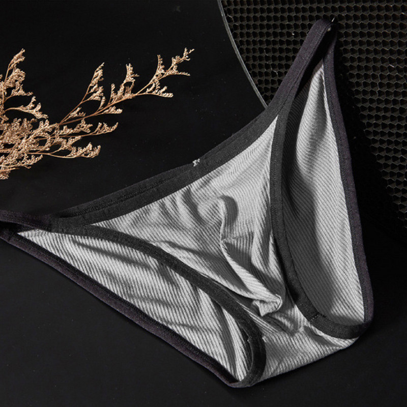 Sissy ανδρικό μπικίνι με κλωστή με κλωστή Modal Άνετα σέξι εσώρουχα U κυρτά σλιπ Χαμηλό εσώρουχο Cuecas Masculinas