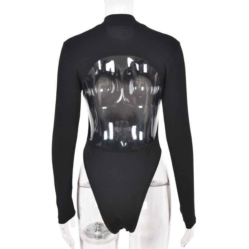 BKLD, seksi uska dolčevita s kratkim rukavima, crni jednodijelni kombinezon dugih rukava, gornji dijelovi ženskog bodija, novi dolazak za proljeće 2021.