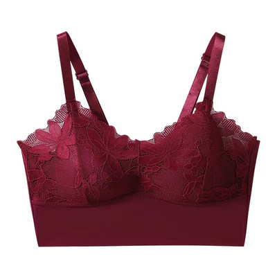 Top Beauty Back Lace Γυναικεία Εσώρουχα Λεπτής διατομής Χωρίς Ατσάλινο Δαχτυλίδι Ρύθμιση Συλλέξτε μεγάλου μεγέθους Γυναικείο σουτιέν χωρίς ραφή