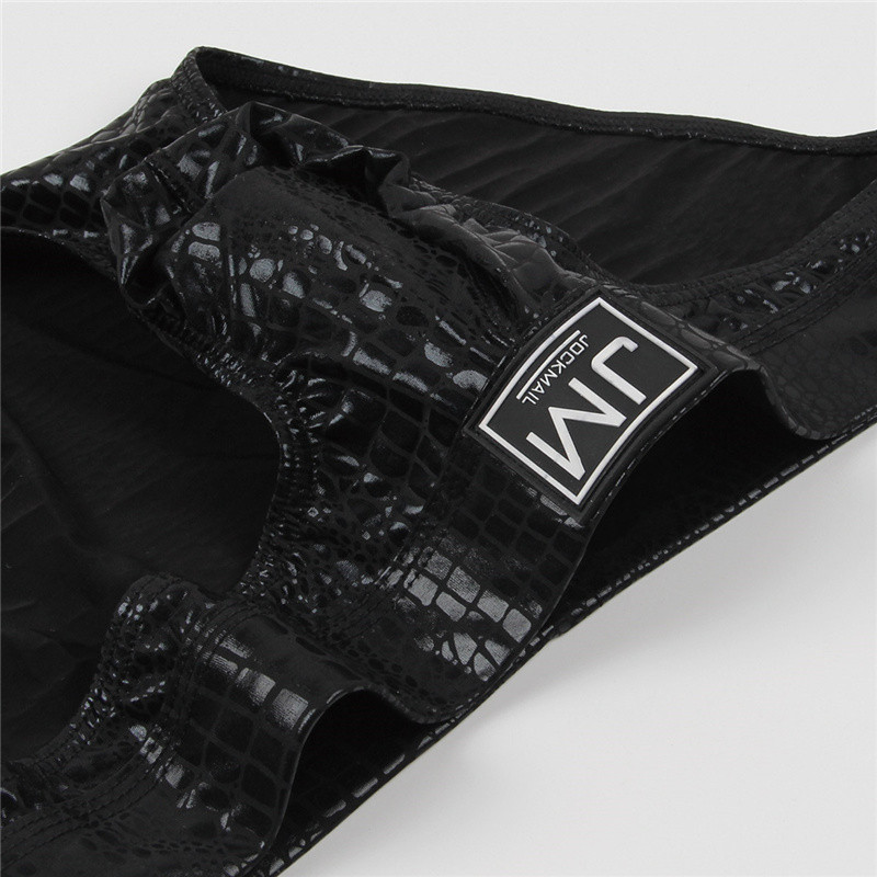 Bränd JOCKMAIL Nahk Meeste püksid Aluspesu madala vöökohaga spordipüksid Seksikad Boxer Trunks Mood Jockstraps meeste aluspüksid