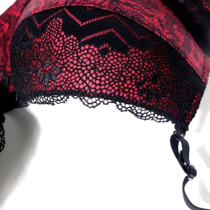 Beauwear 85D-110D lenjerie de corp elastică pentru femei de mărime mare 2 cârlige și ochi sutiene sexy push up cu pernă de lumină