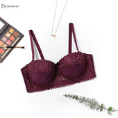 Beauwear 38C-44D Naiste 1/2 tassi rinnahoidjad polsterduseta seksikad nähtamatud rihmadeta rinnahoidjad tüdrukutele ühevärvilised peorinnahoidjad