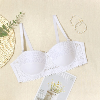 Beauwear 38C-44D Naiste 1/2 tassi rinnahoidjad polsterduseta seksikad nähtamatud rihmadeta rinnahoidjad tüdrukutele ühevärvilised peorinnahoidjad