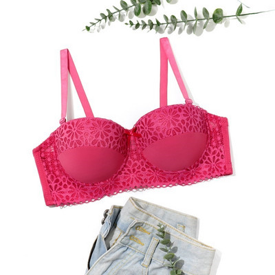 Beauwear 38C-44D Naiste 1/2 tassi rinnahoidjad polsterduseta seksikad nähtamatud rihmadeta rinnahoidjad tüdrukutele ühevärvilised peorinnahoidjad