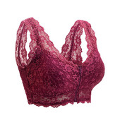 Σέξι δαντελένιο γυναικείο σουτιέν Λεπτό χωρίς σύρμα Γυναικείο σουτιέν Push Up Άνετο βαμβακερό φερμουάρ Ρυθμιζόμενο εσώρουχα Θηλασμός Big Cup