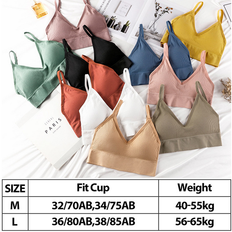 Γυναικείο Σετ σουτιέν εσωρούχων Σέξι μπλούζες και σώβρακα χωρίς μανίκια, χωρίς ραφές, ρυθμιζόμενα εσώρουχα Bralette Bandeau Gather