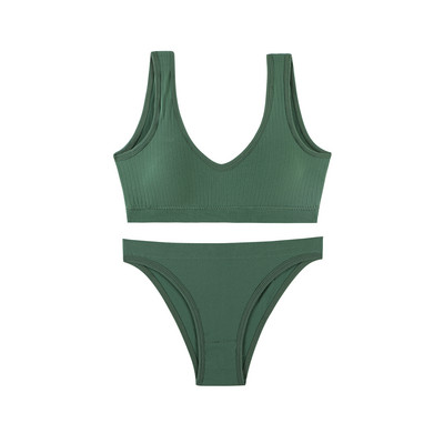 TERMEZY Lenjerie de corp pentru femei Set de sutien fără cusuri