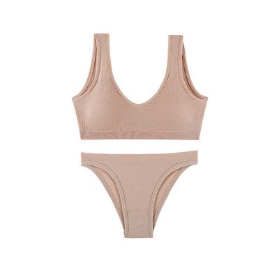 TERMEZY Lenjerie de corp pentru femei Set de sutien fără cusuri