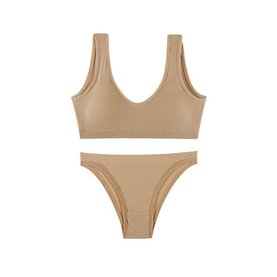 TERMEZY Lenjerie de corp pentru femei Set de sutien fără cusuri