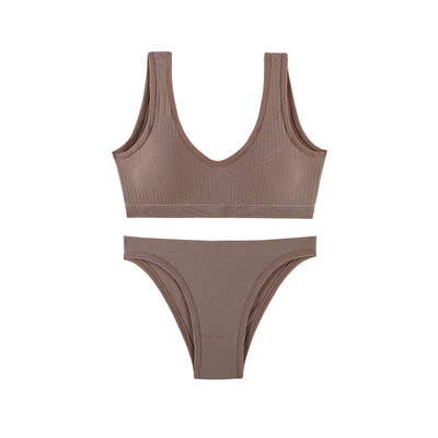 TERMEZY Lenjerie de corp pentru femei Set de sutien fără cusuri