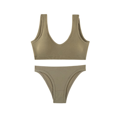 TERMEZY Lenjerie de corp pentru femei Set de sutien fără cusuri