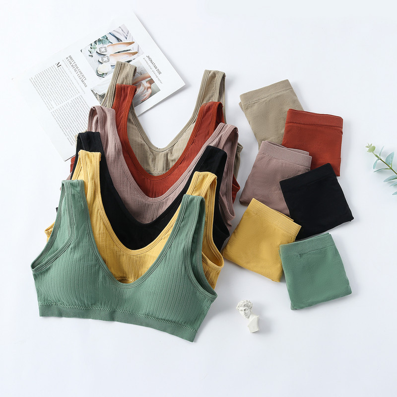 TERMEZY Lenjerie de corp pentru femei Set de sutien fără cusuri