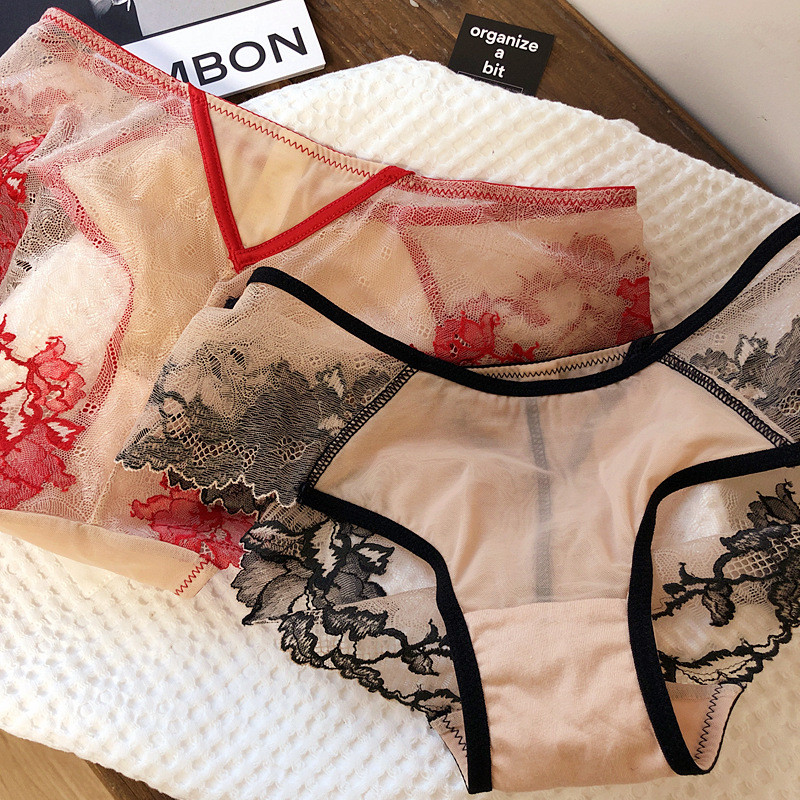 Lenjerie sexy din dantelă brodată inel din oțel moale braletă subțire cu jumătate de cupă costume de lenjerie intima de marime mari sutiene femei push up lenjerie chiloți