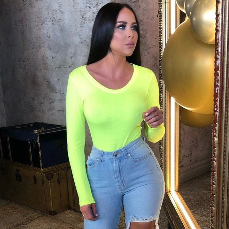 BKLD Soild Body Casual cu gât în formă de mozaic cu mânecă lungă cu panouri Body body elegant, toamnă iarna 2019, sexy bodycon pentru femei