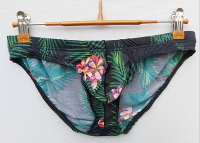 4 τεμ/Lot Ανδρικά σέξι σλιπ με εμπριμέ αναπνεύσιμο μαλακό εσώρουχο Cucea σώβρακο Άνετο  παντελόνι Cueca ανδρικό εσώρουχο ST77-1